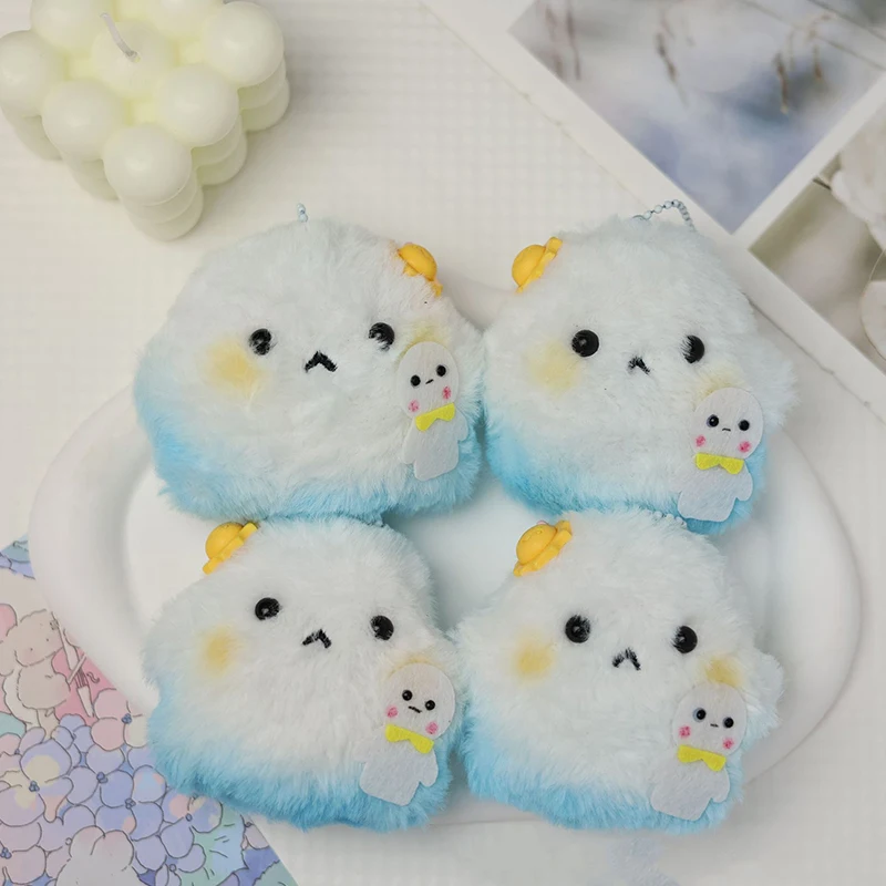 Cute Plush Keychain Fluffy Soft Stuffed Toy Backpack Bag Pendant Charms Hangings Decoration Gift