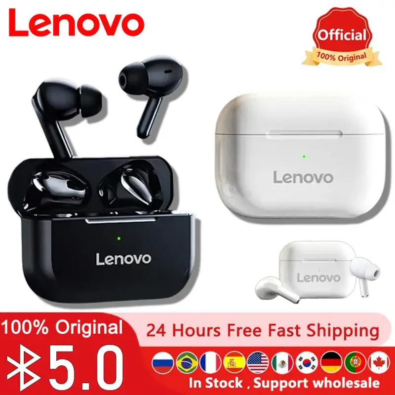 100% Original Lenovo Wireless Bluetooth Earbuds HiFi Music Earphone With Mic Headphones Sports Waterproof Headset 2024New