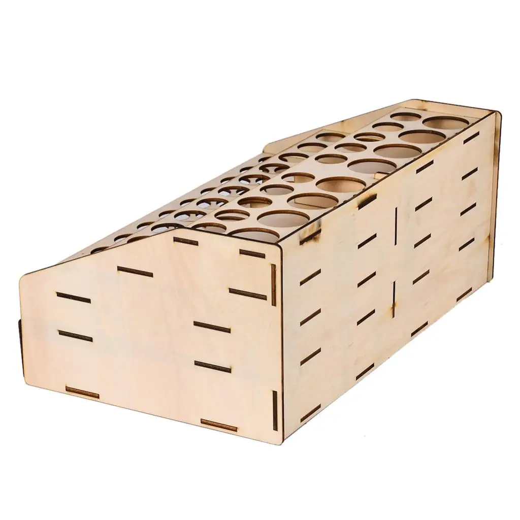 

Прочный деревянный держатель для инструментов и пигментов, органайзер для художественных принадлежностей и студий