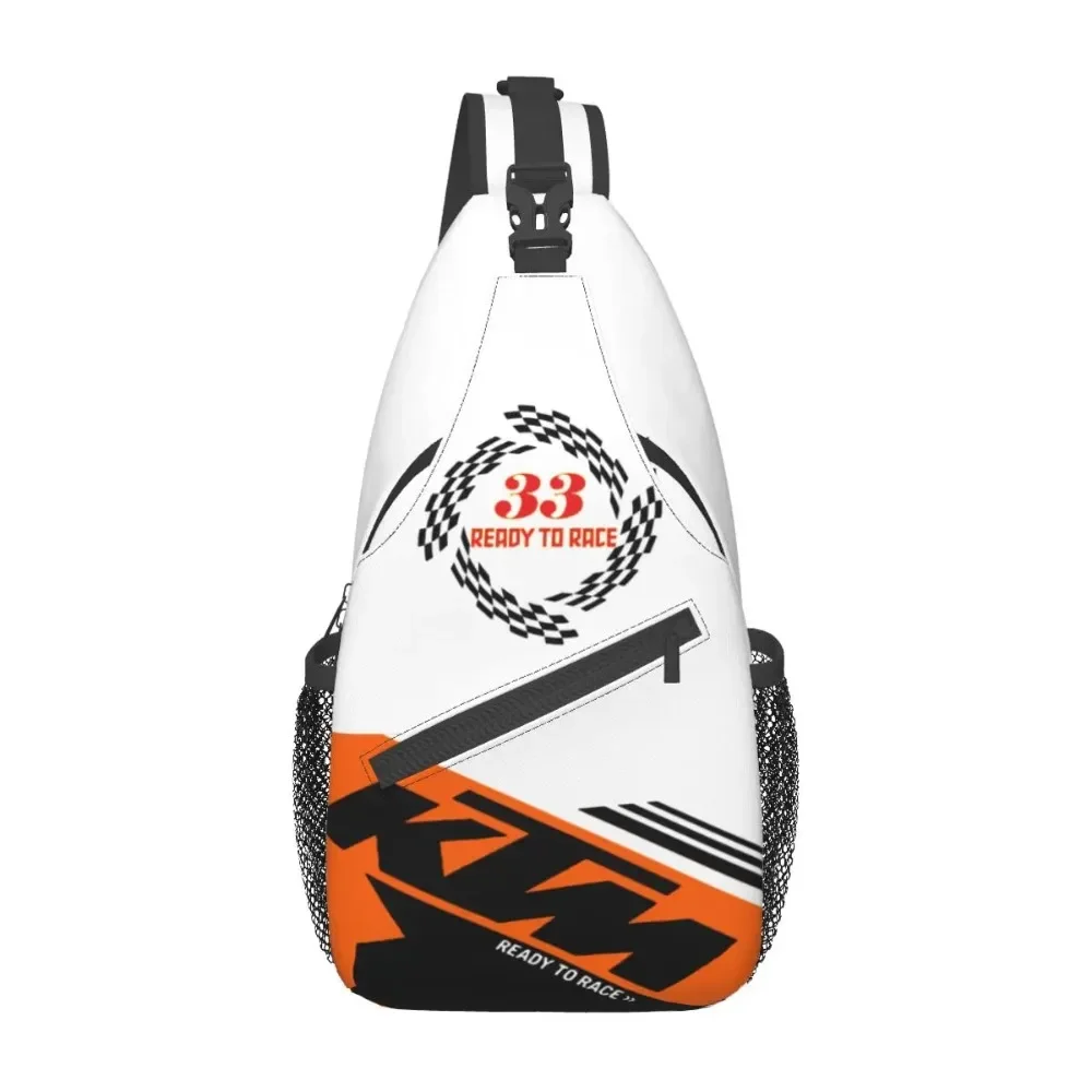 

Ready To Race Crossbody Sling Bag Small Chest Bag Motard Motocross Shoulder Backpack Daypack for Hiking Outdoor Sports Pack