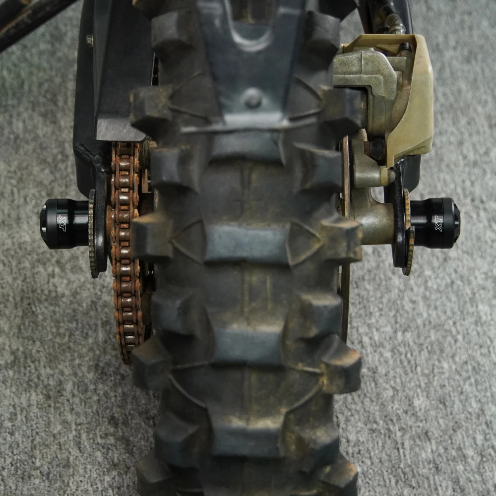 For YAMAHA XT225 1992-2007 TDR 125 1993-2002 For BMW F650GS 2000-2008 F650ST Rear Axle Crash Sliders Stand Screw Swingarm Spools view 6