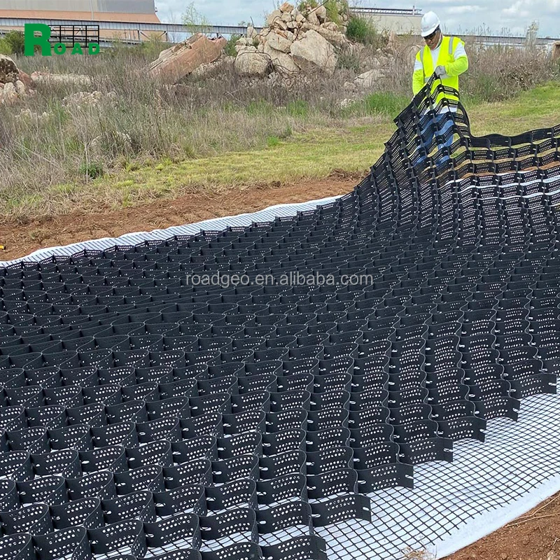 Ground Reinforcement Cellular System High Quality Stabilizer Geocell Gravel Grid-15-Square-Meter Sample Unit