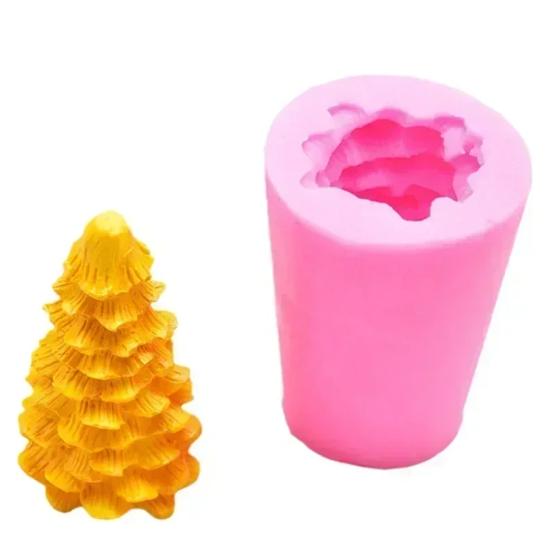 

Christmas Series Molds Tree Shaped Silicone Mold Diy Candle Aromatherapy Gypsum Mold Cake Decor Baking Accessories Cake Decor
