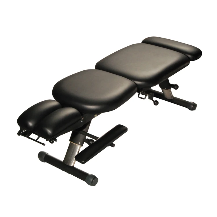 Hemet Iron-280 Factory Custom Professional Adjust Heavy Duty Lumbar Traction Table Chiropractic Table Chiropractic Bed