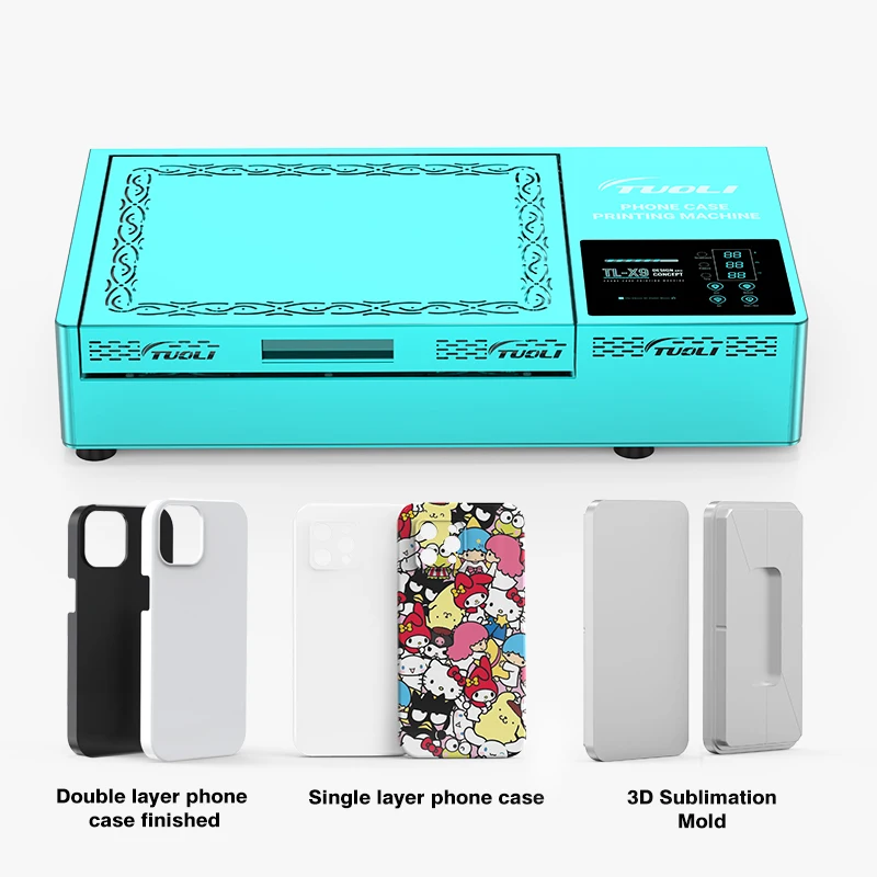 

TuoLi DIY Mobile Cover Maker Mini Custom Design Picture 3D Sublimation Blanks Phone Case Printer Machine