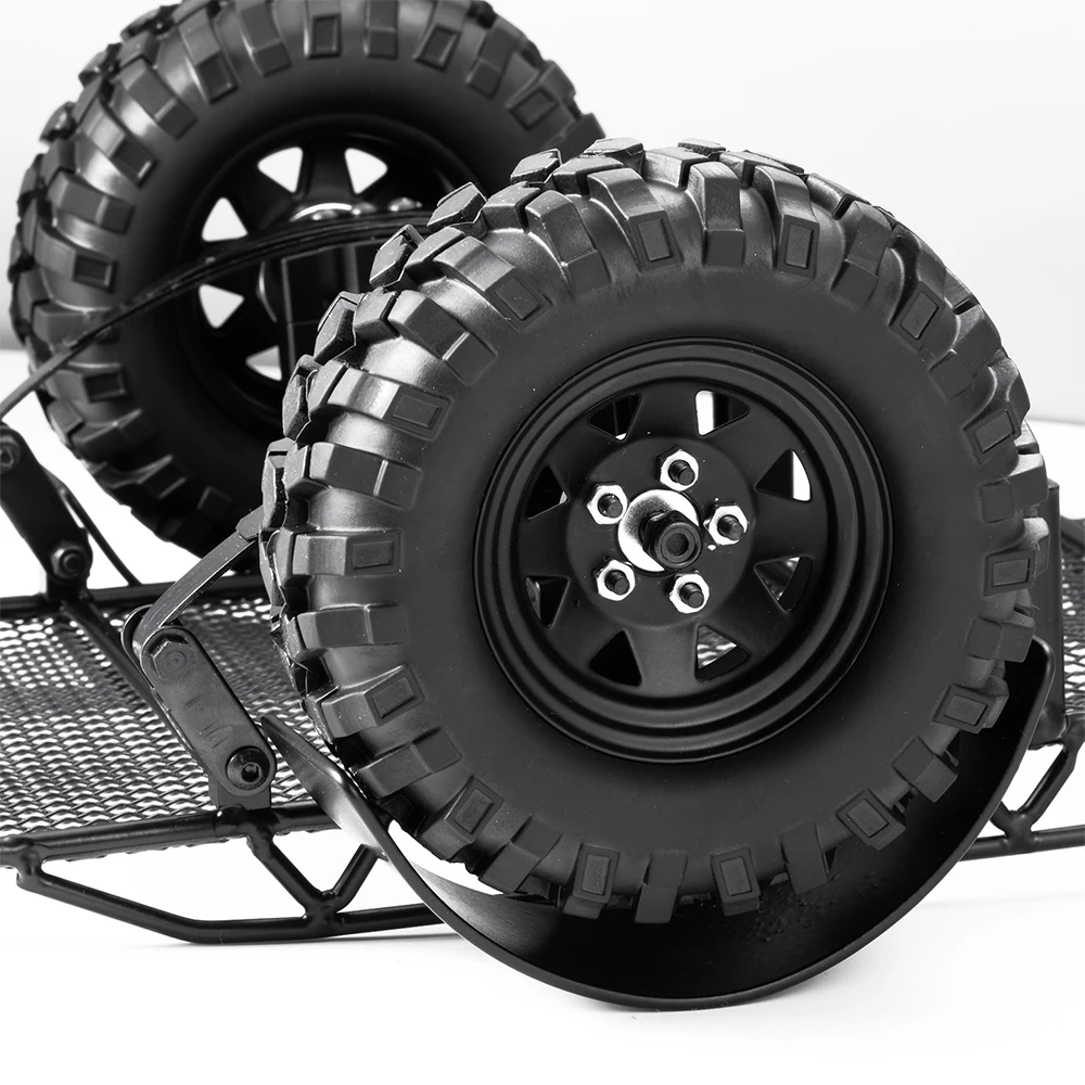 AXSPEED โลหะ RC รถ Trailer Cargo Carrier สําหรับ TRX4-M 1/18 Axial SCX24 1/24 RC รถอะไหล่อัพเกรดอุปกรณ์เสริม