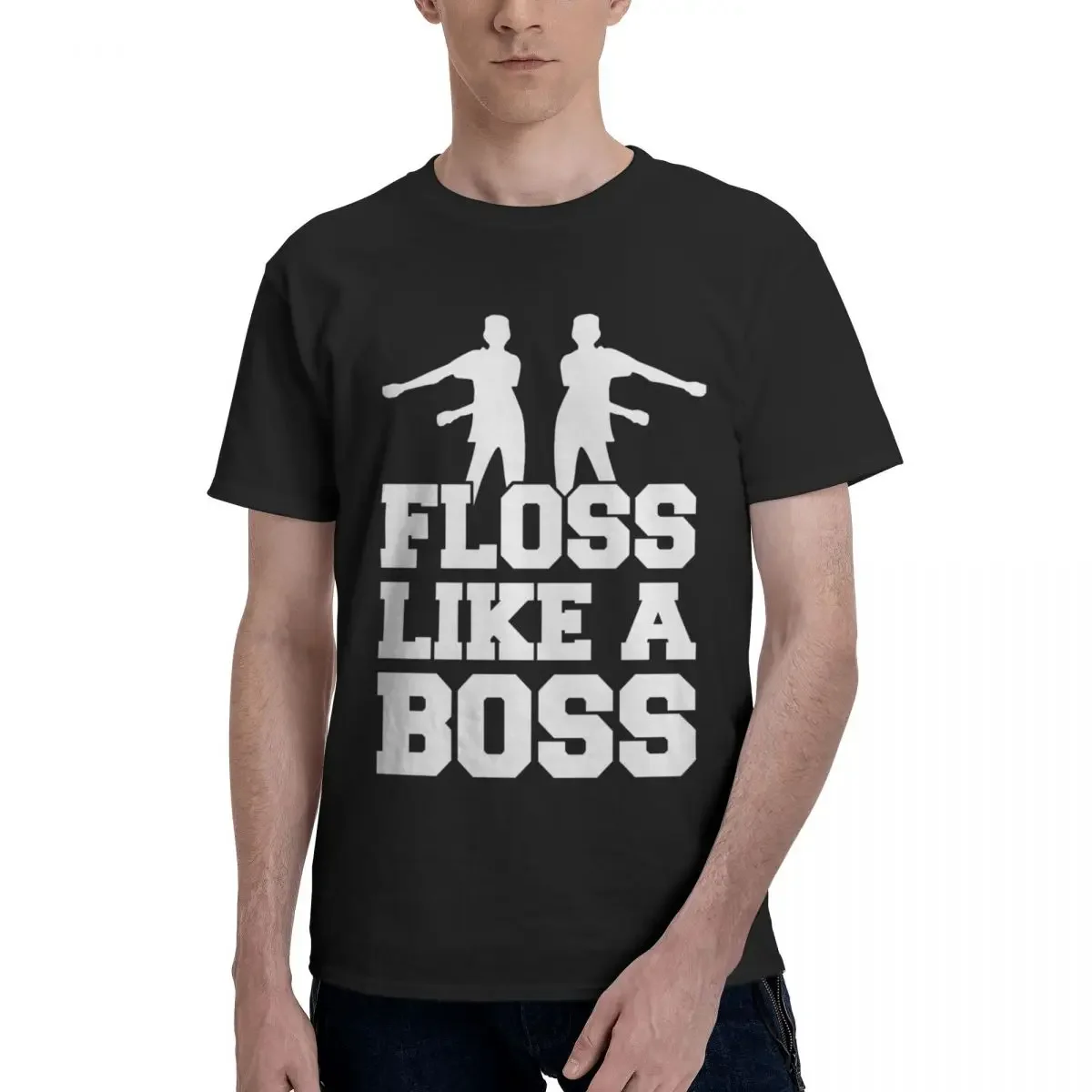 Floss Like A Boss Flossing Dance Moves Funny Oversized Graphic T Shirt T Shirts For Men Women Man Tee Y2K Short Sleeve Tops