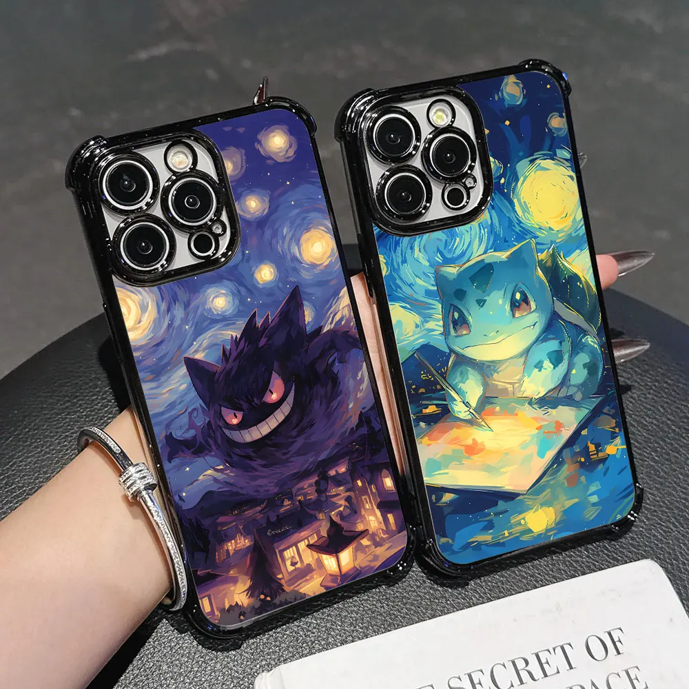 Gengars Bulbasaurs Charmanders P-Pokemons Case For Samsung Galaxy A27 A57 A37 A07 A17 A56 A55 A54 A52 A36 A34 A73 A26 A16 Cover