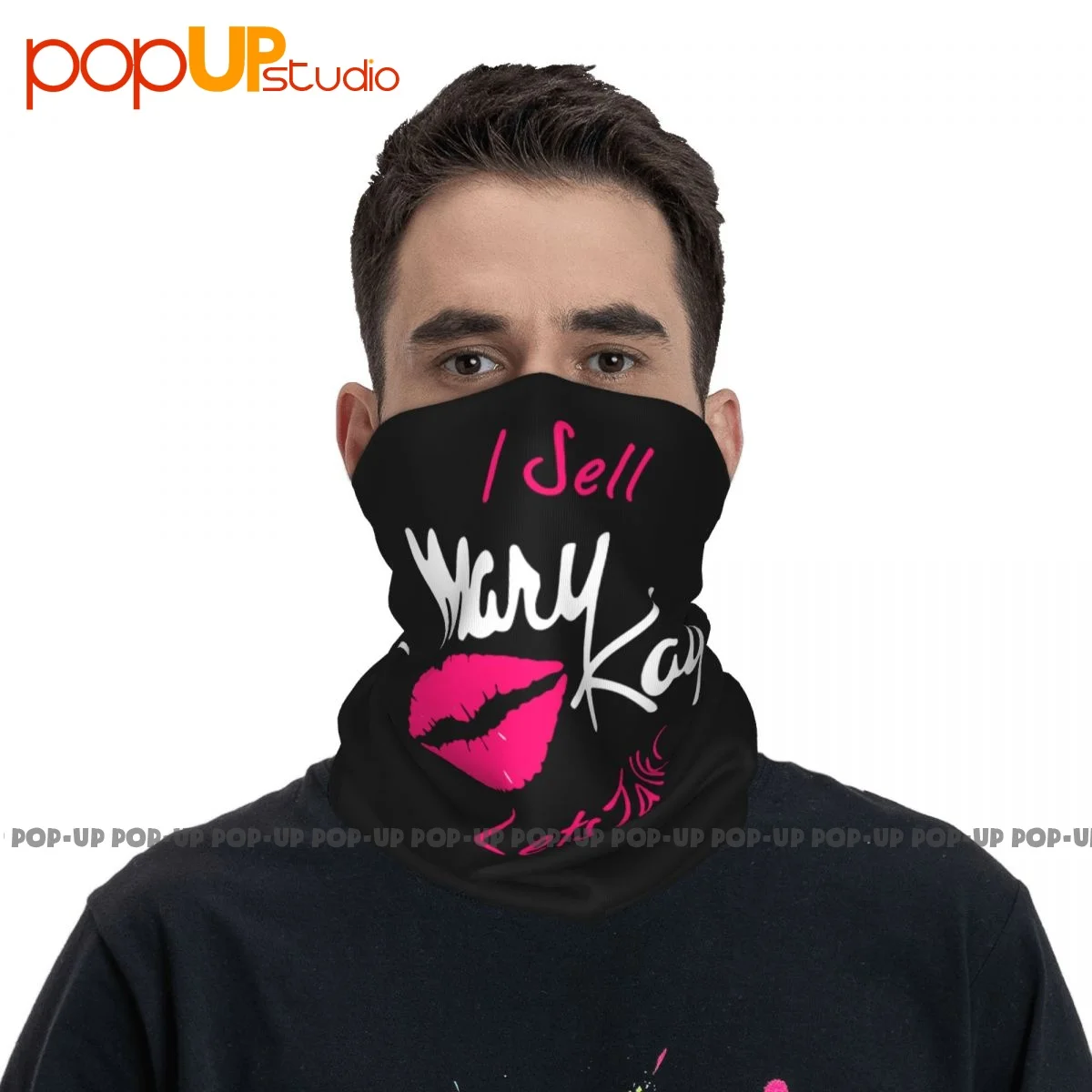 I Sell Mary Kay Lets Talk Lips Neck Gaiter Bandana Scarf Face Mask