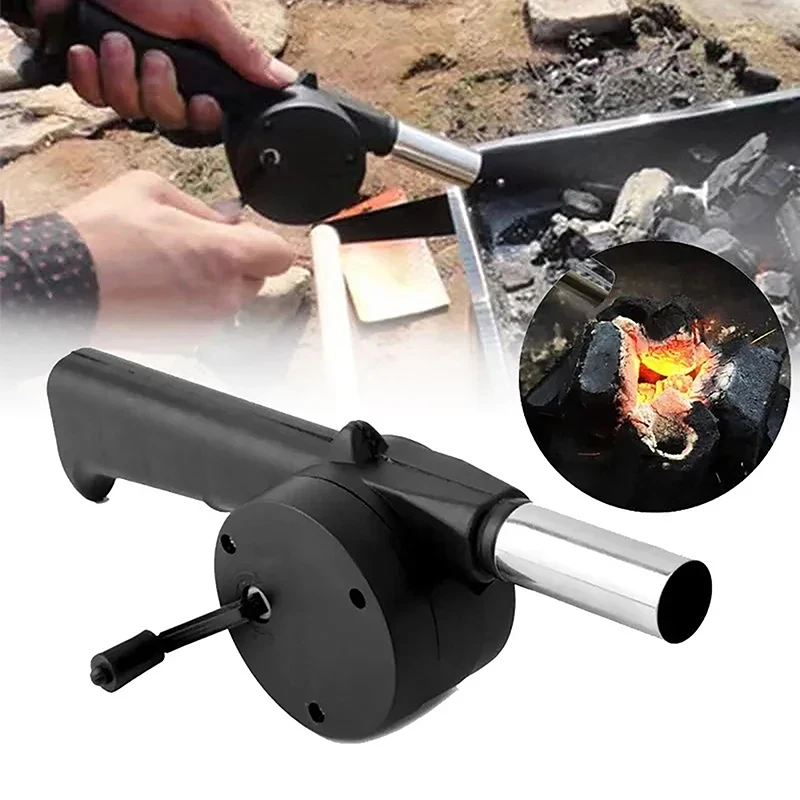 1PC Creative Hand BBQ Fan Outdoor BBQ Fan Air Blower For Barbecue Picnic Manual Grill BBQ Fan Fire Bellows BBQ Tools