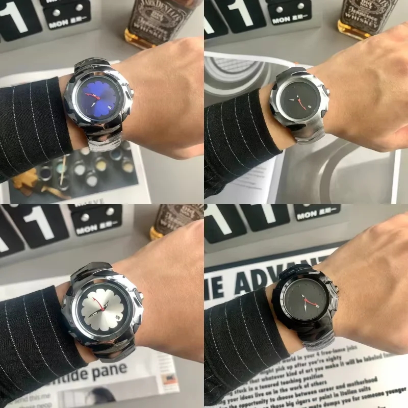 

Alien Blade Men's Wristwatch Waterproof Unique Geometric Luminous Dial Y2K Hip Hop Oakle Quartz Watch