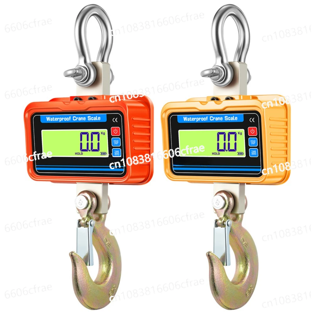 

LCD Screen Electronic Hoist Scale 3000kg Waterproof Remote Control Heavy Alloy Steel Hook