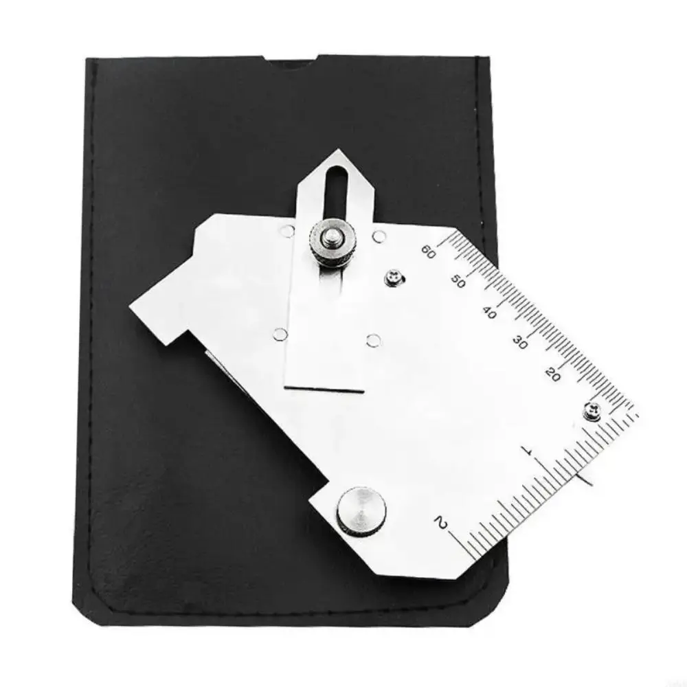 بوصة/مم كام نوع لحام التفتيش حاكم دقيق قابل للتعديل فيليه لحام مقاييس المحمولة الفولاذ المقاوم للصدأ