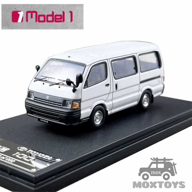 Model One 1:64 Hiace MK4 H100 White Limited699 Diecast Model Car
