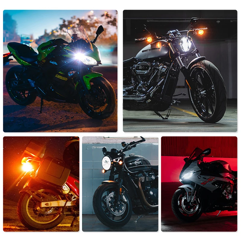 KEVANLY T15 W16W dvoubarevné LED motocyklové světlomety a žárovky blinkrů 12V - Image 6