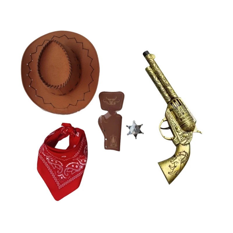 Toy Story 5 Woody CowBoy Costume for Kids Boys 4 Piece Top+Pants+Scarf+Belt Sets for Halloween Birthday Cosplay Party Clothes view 6