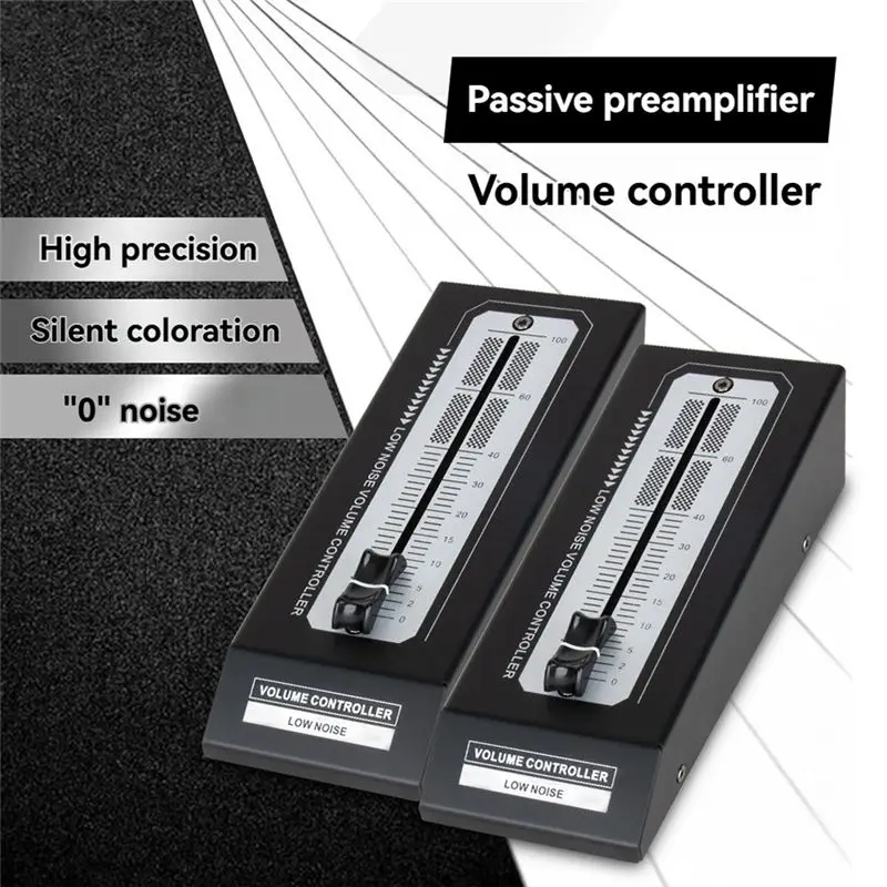 Y44A Passive Preamp Speaker Volume Controller RCA Interface Lossless Output Durable Metal Preamp