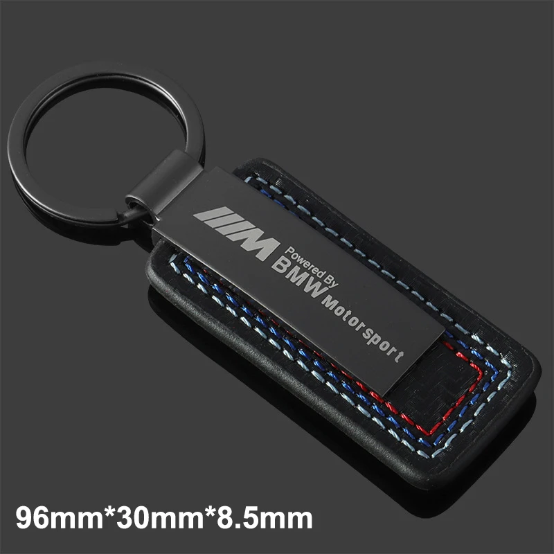 For BMW 1 2 3 4 5 6 7 Series E30 E38 E39 E46 E60 E61 E90 X5 X6 E70 E83 F30 F32 Car Leather Keychain Metal Decorative Accessories