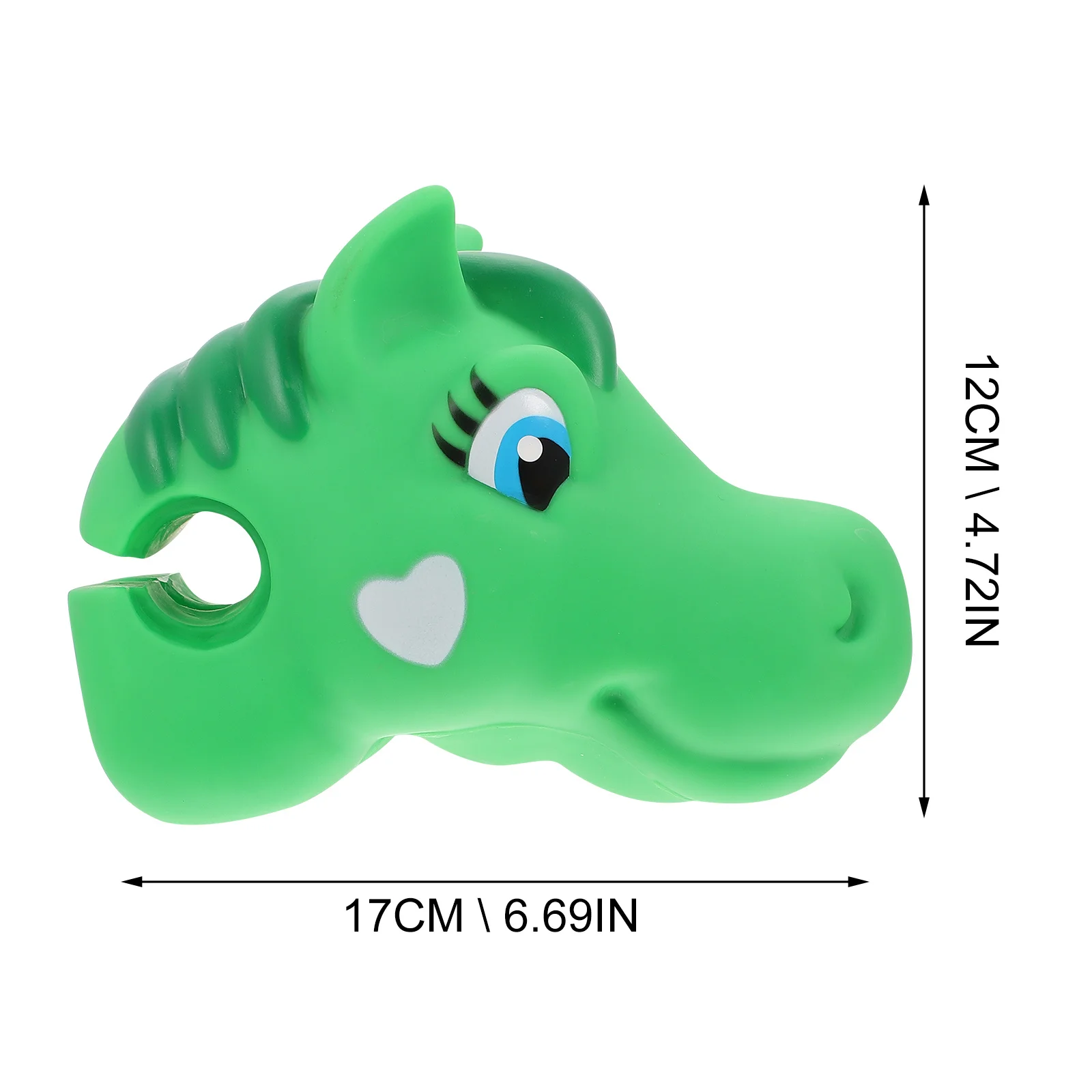 

1Pcs Creative Horse Head Bicycle Handlebar Adornment Easy Install Silicone Bike Decoration Outdoor Play Memory