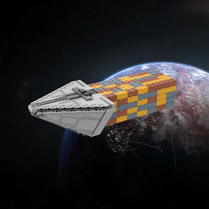 

2063 шт. Star Battle 1:1455 Class Four Container Transport Moc Коллекционное издание Строительные блоки | Обучающие и демонстрирующие игрушки в подарок