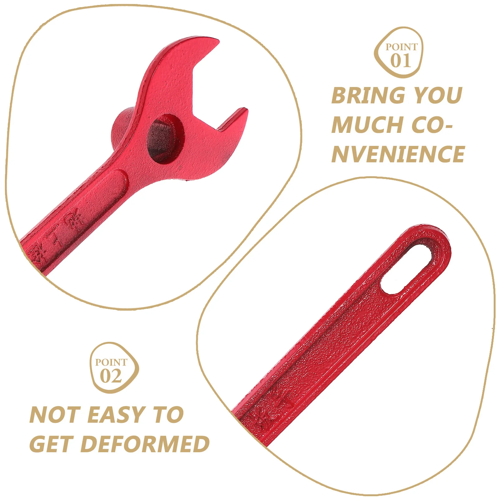 Hydrant Wrench Portable Fire Fighting Spanner Sturdy Metal Design for Efficient Fire Safety and Emergency Response Situations