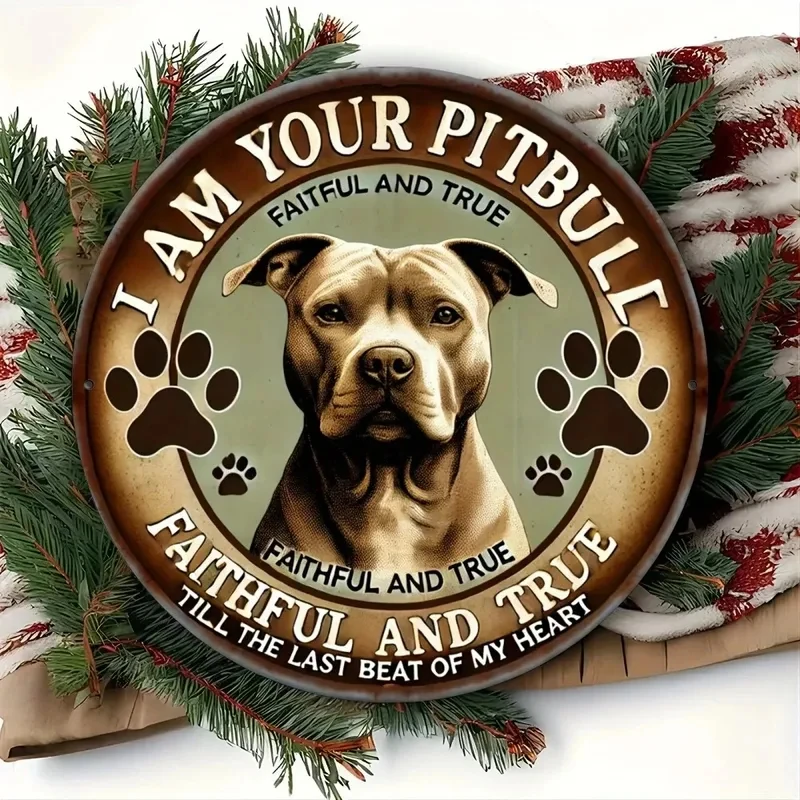 Loyal & Sincere Vintage Aluminum Bulldog Sign 8x8 Inch, Metal Wall Art Decor for Home Office Garage Man Cave,1pc