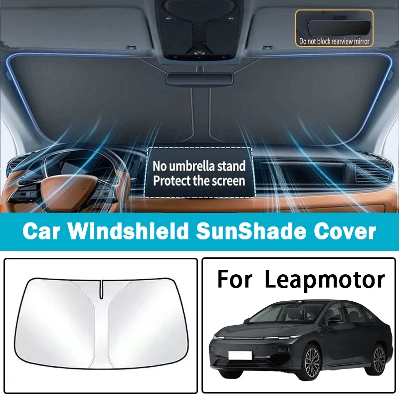 

Suitable for Leapmotor T03 C11 C10 B10 C16 C01 S01 Car Sunshade Front Sunscreen Thermal Insulation Parasol Panel