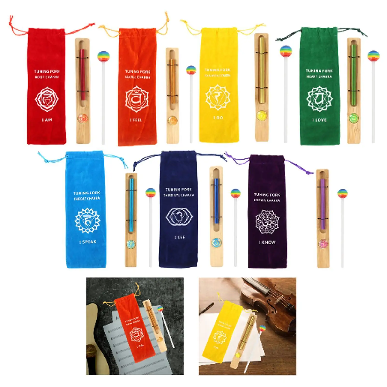 Solo Bell Chime Portable Development Carrying Bag Single Tone Chime Wind Chime Bell for Kids Meditation Teachers Children Yoga