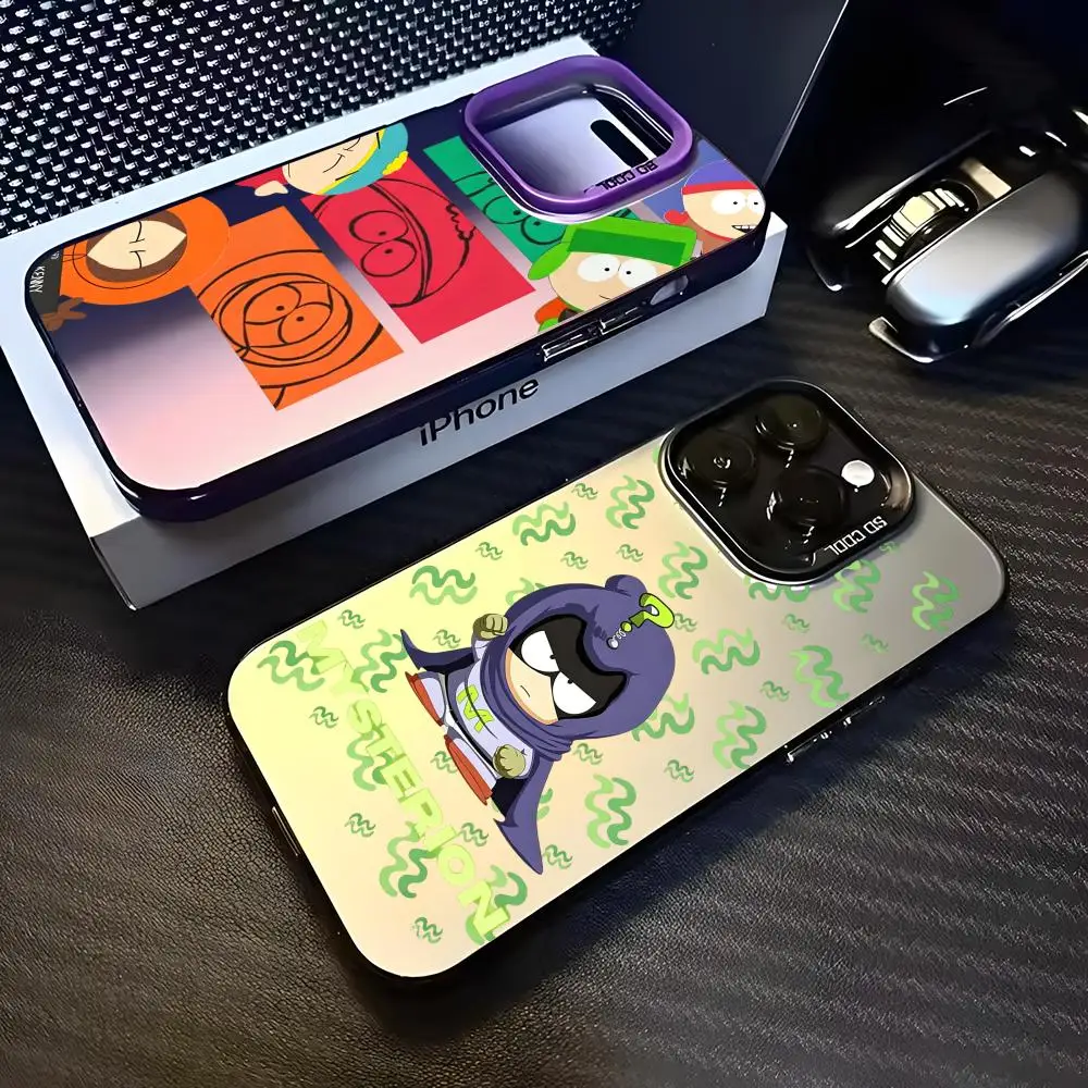 Coque de téléphone magnétique IMD colorée motif South Park (comédie américaine) pour iPhone 17 Air et 16 15 14 13 12 Pro Max