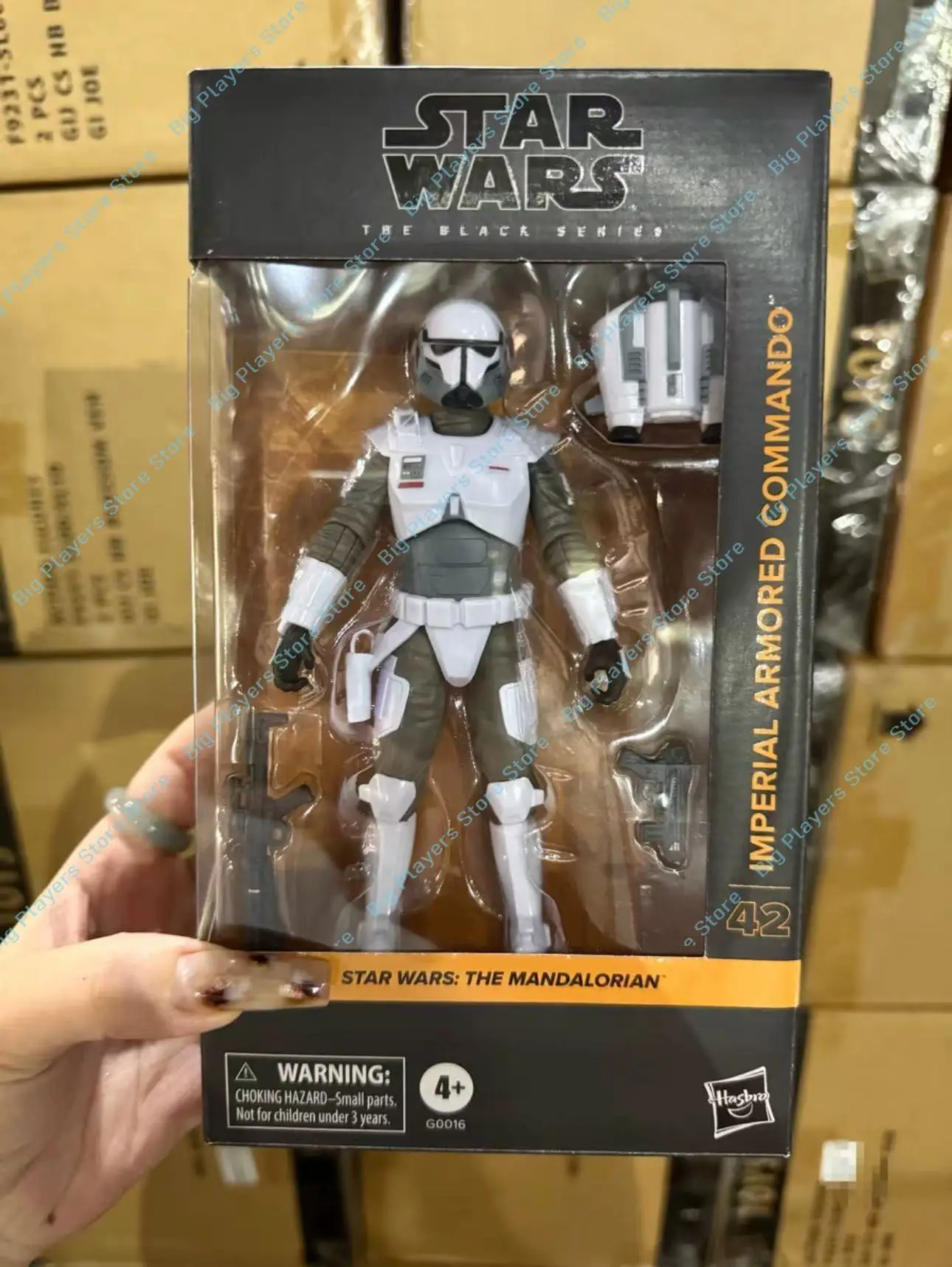 

Hasbro The Mandalorian Imperial Armored Commando No. 42 Black Box Series 6-Inch Action Figure Figure