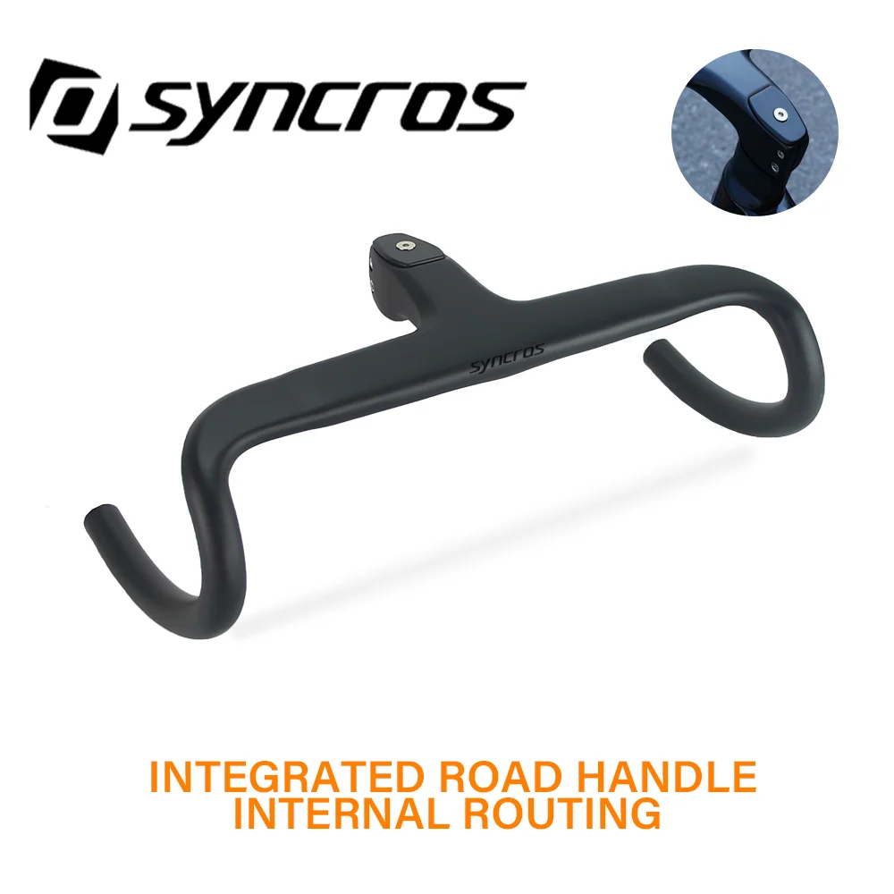 SYNCROS THE ONE SET OF ADAPTER Integrated Carbon Road Handlebar 28.6mm Internal Routing Spacers