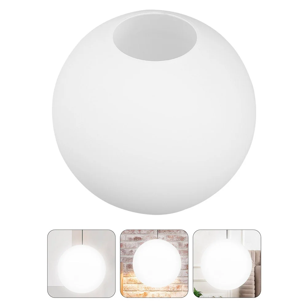 

Milky White Frosted Glass Pendant Light Shade Replacement Round Globe for Living Room Bedroom Dining Area Home Office Lighting