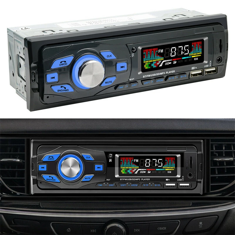 

Universal Car Multimedia MP3 Player Car Radio Auto FM 1 Din Bluetooth Car Stereo Receiver Audio for Cars TF/USB/SD AUX