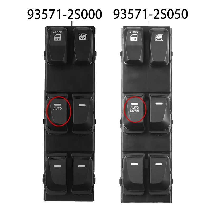 ODiDiO 93571-2S050 93576-2S000 Car Auto Electric Power Window Switch Button 93571-2S000 For Hyundai Tucson 2010-2015