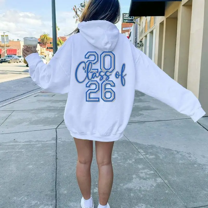 

Class of 2026 Hoodie, Women's Graduation Sweatshirt, Senior 2026 Pullover, College High School Graduate Gift