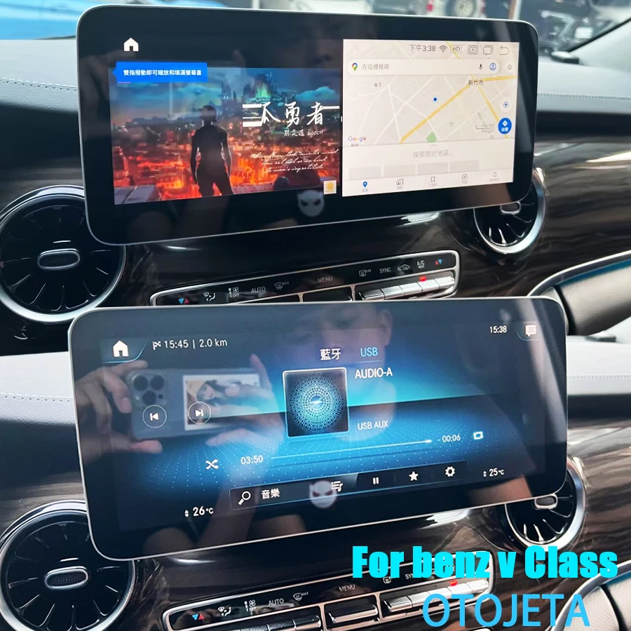 

12.8inch Android Auto Wifi Screen Lhd Rhd Car Radio For Benz V Class 5.0 V260 V250 W447 2015- 2018 NTG 5.0 Linux System Carplay
