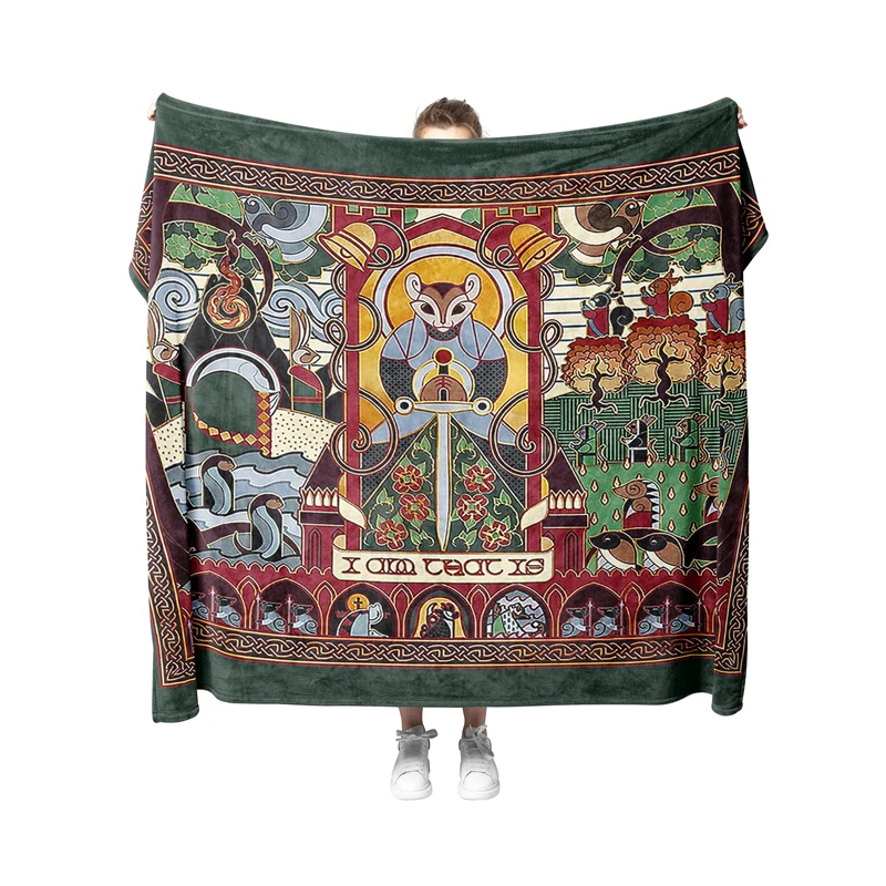 

Плед Aertemisi Redwall Martin The Warrior I Am That Is для домашних животных: для маленьких, средних и крупных собак, кошек, щенков, котят, для дивана, кровати