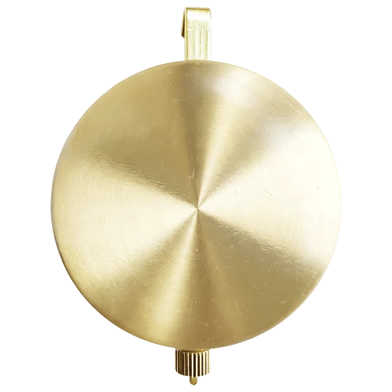 Gold Metal Clock Pendulum Replacement Part 8cm Length 6cm Diameter 16g Weight with Protective Film