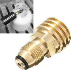 Propane LP TANK POL Service Valve to QCC Outlet Brass Adapter Part Camping Outdoor Propane Inflation Connector Gas Stove Adapter