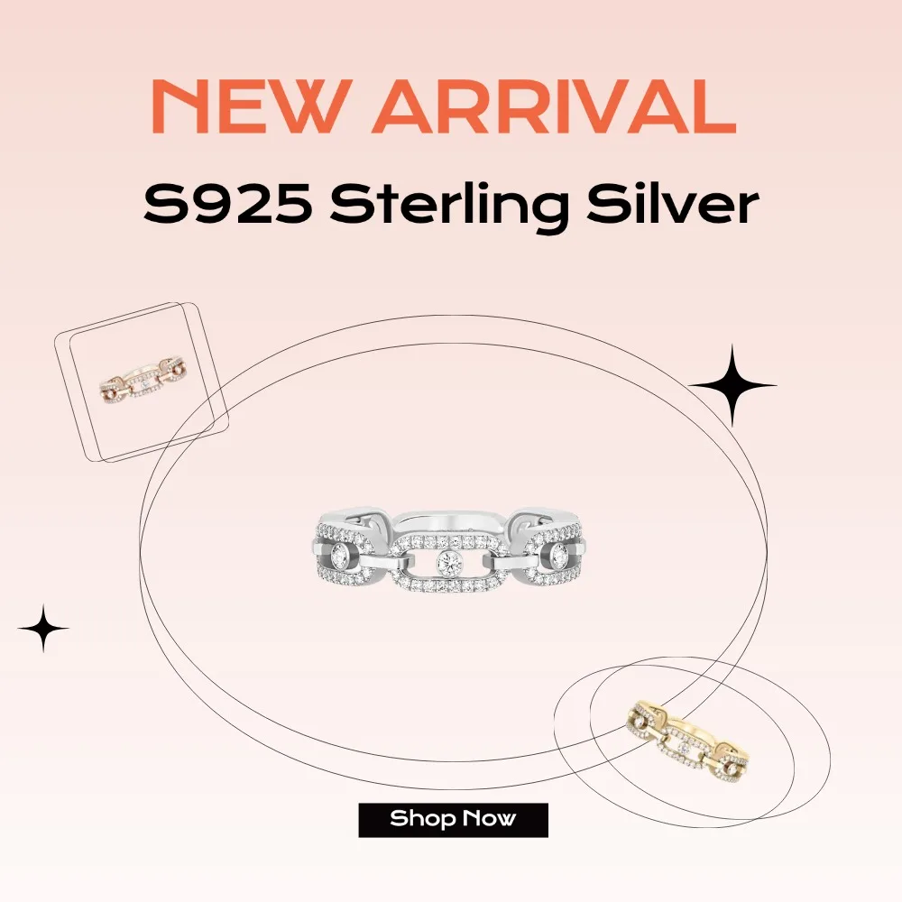 

S925 Sterling Silver Rings, Diamonds Rings, Original Design For Women, Luxury Jewelry, Valentine's Day Gift