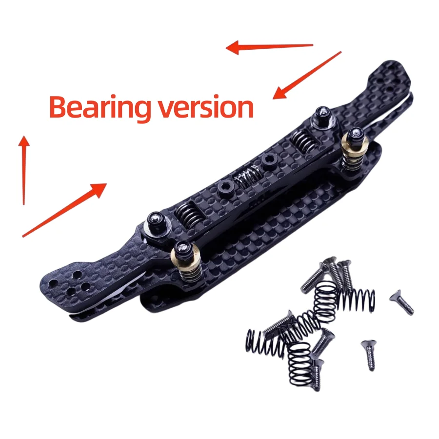 Assembly shipment Carbon Fiber Independent Spring Dragon Head Anti Hanging Brake Fma Non Cutting Chassis For Tamiya Mini RC 4WD - view 4