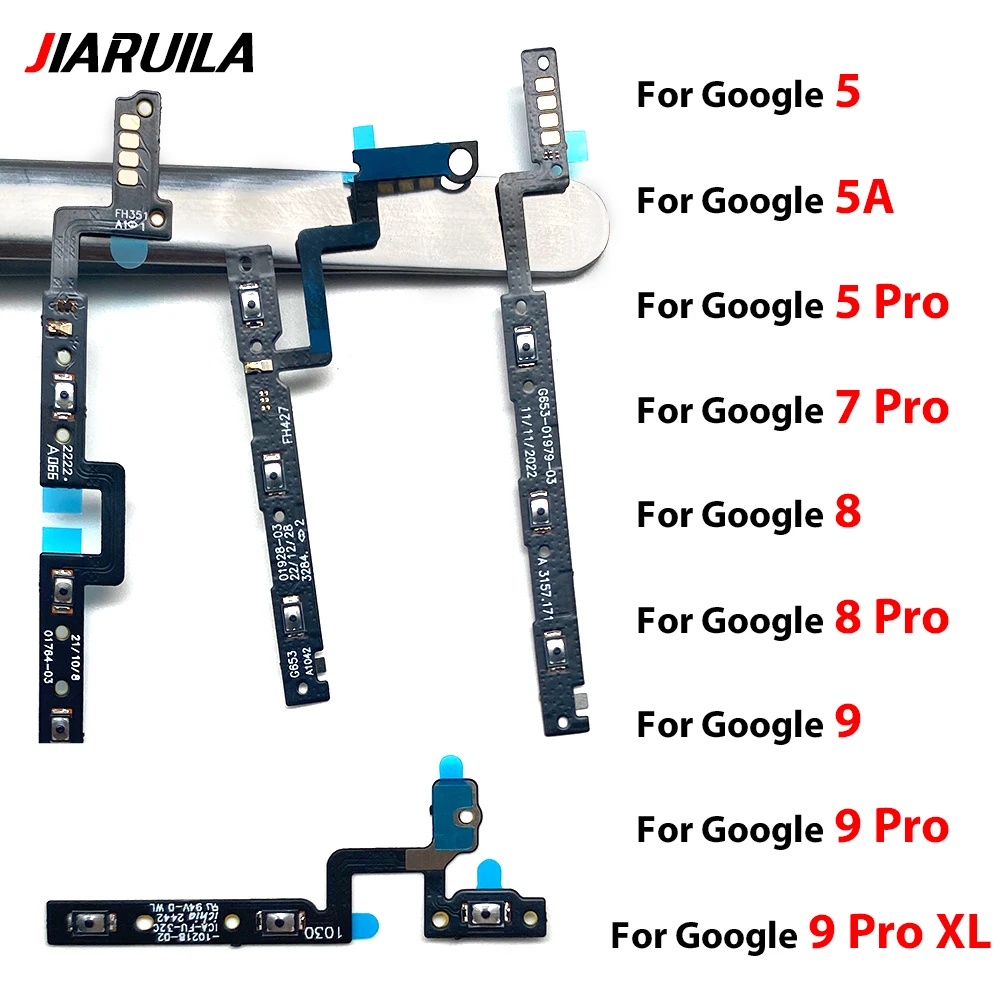 Power Switch On/Off Button Volume control Key Button Flex Cable For Google Pixel 5 5A 6 6A 7 7A 8 9 Pro XL image 2