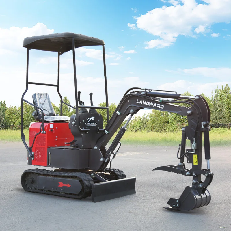 1 Ton Mini Excavator Home Use Small Excavator Euro 5 Hydraulic Crawler Mini Excavator 1000kg Customized Digger With Parts Custom