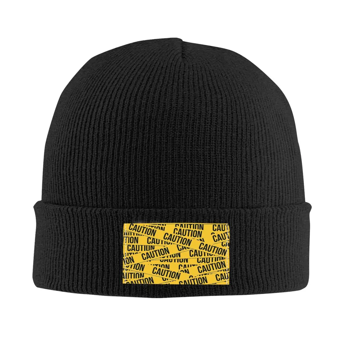 Caution Unisex Adult Knitted Caps Winter Ski Toxic Waste Warm Pullover Caps Creative Gift