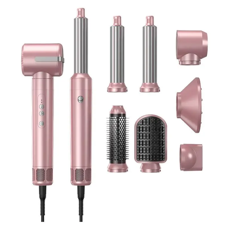 

7 в 1 высокоскоростной фен 110000 об/мин профессиональные щипцы для завивки волос выпрямитель электрическая щетка для волос набор бигуди мульти стайлер для волос