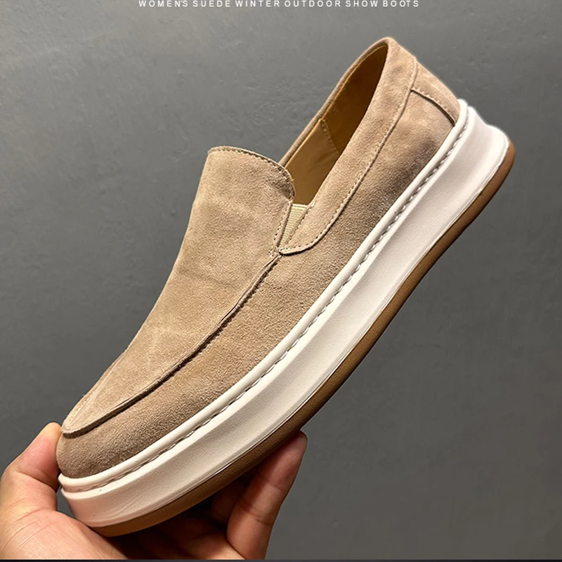 Men's Genuine Leather Casual Sneakers, 2026 New Vintage Distressed Retro Shoes, European Style Worn-In Look Fashion Skate Shoes