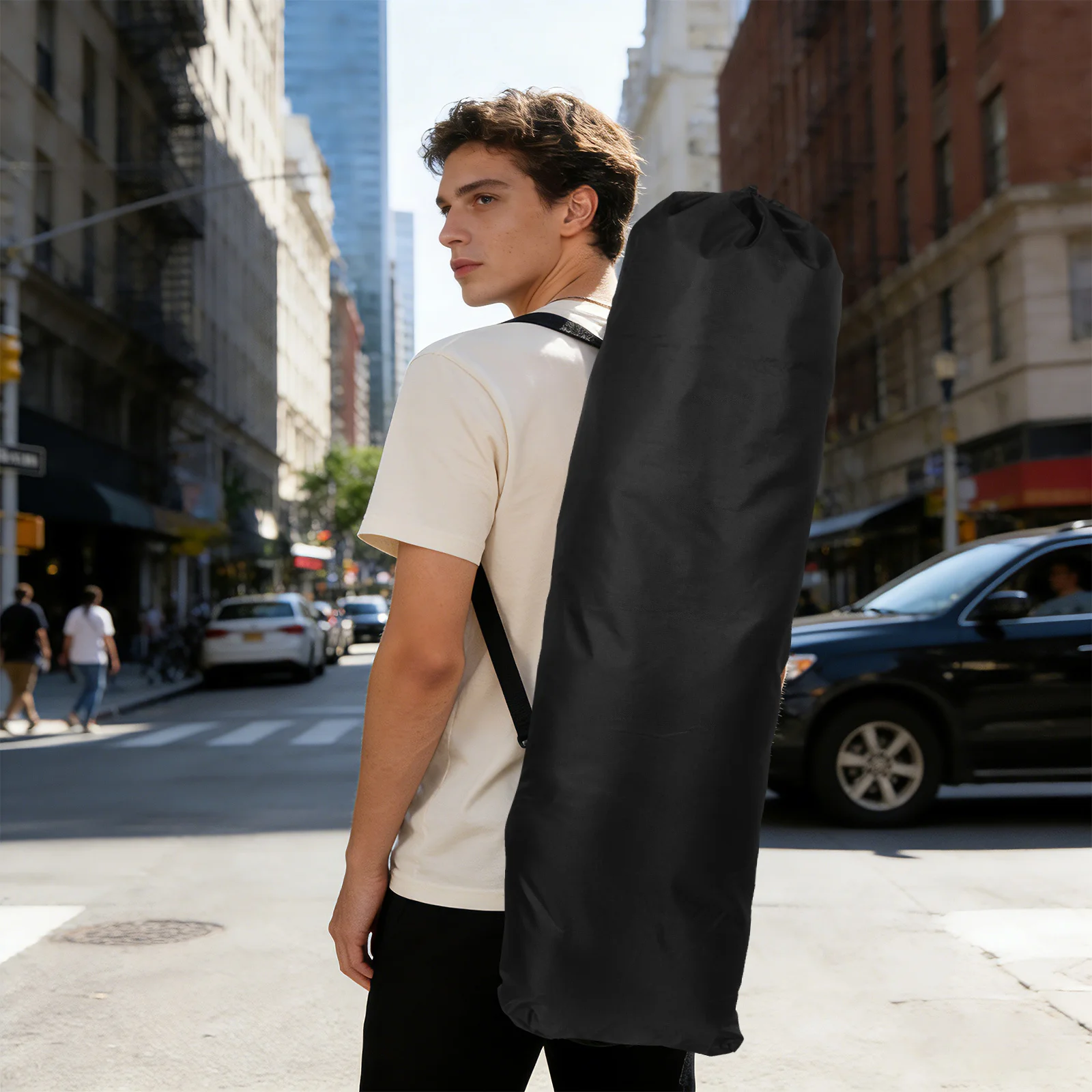 Skateboard-Tasche aus Oxford-Stoff, wasserdicht, geräumig, verstellbarer Schultergurt für Reisen, Camping, Paddleboard-Aufbewahrungsausrüstung