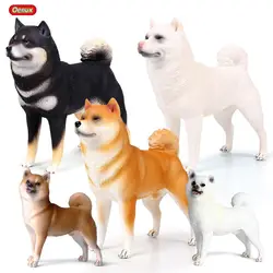 Oenux 5Styles Classic Lovely Japan Shiba Inu Animal Model Kawaii Big Pet Dog Action Figures PVC Cute Collection Toy Kids Gift