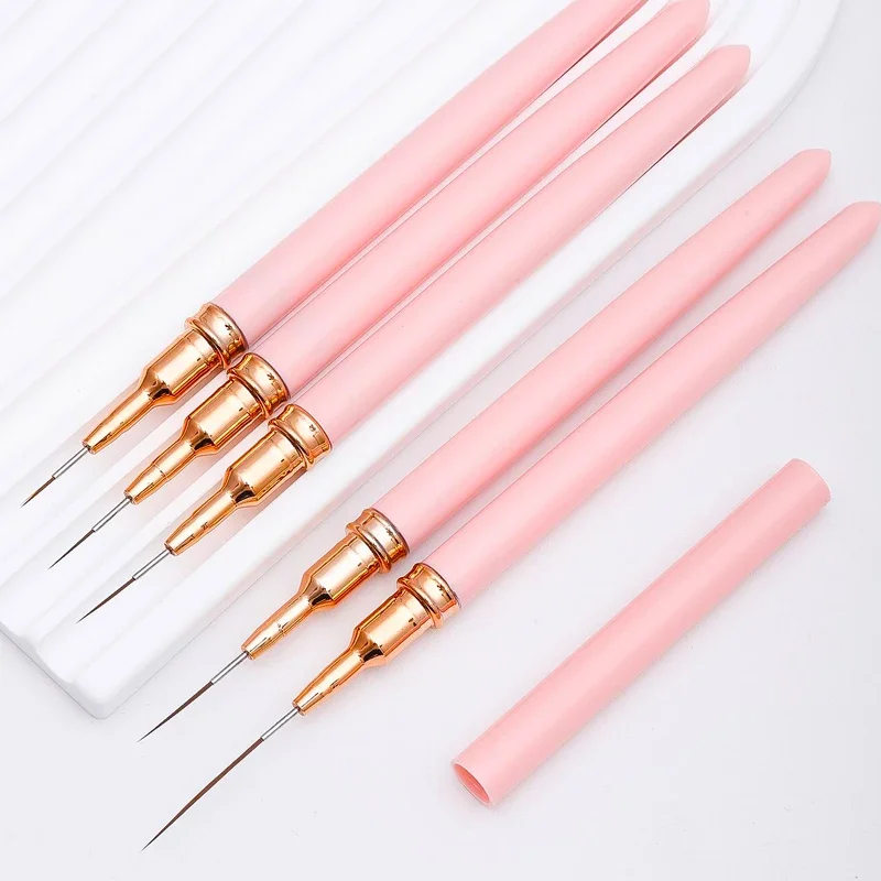 10-teiliges Nagel-Liner-Pinsel-Set UV-Gel Nagelpinsel-Kits Silikon-Punktier- und Blumen-Nagelstifte Französische Streifen- und Linienmalerei-Zeichenwerkzeuge – Detail 2