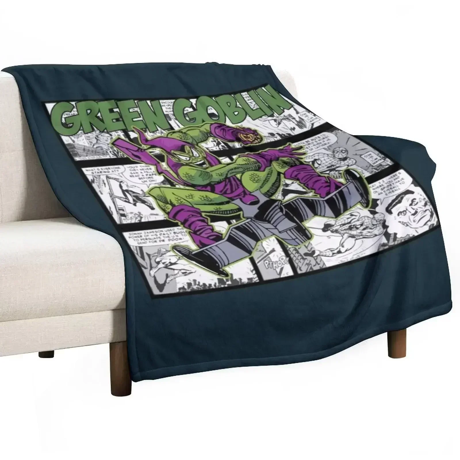 

green goblin Throw Blanket Bed Softest Summer Beddings Blankets